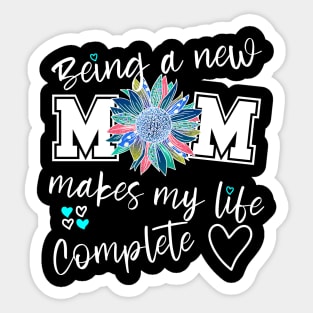 Being a new mom, expecting mother gift, Happy first Mothers Day Sticker
